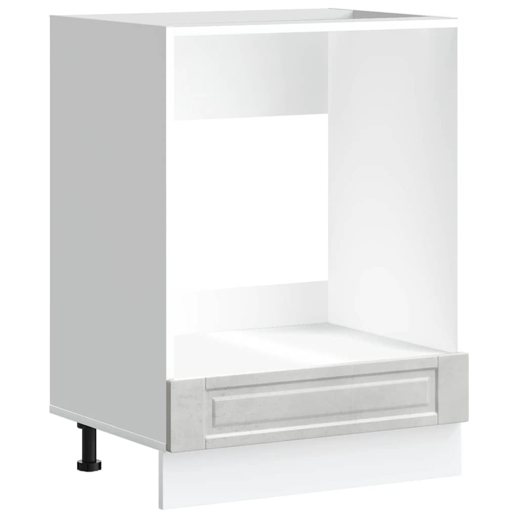 vidaXL Ντουλάπι φούρνου Porto Γκρι Σκυροδέματος Επεξεργασμένο ξύλο