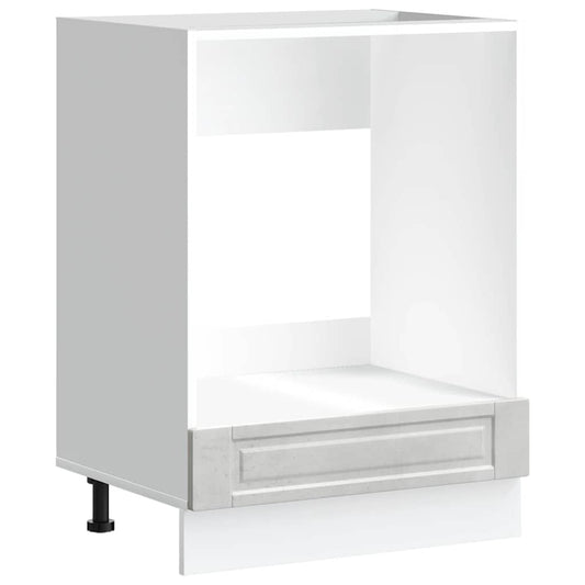 vidaXL Ντουλάπι φούρνου Porto Γκρι Σκυροδέματος Επεξεργασμένο ξύλο