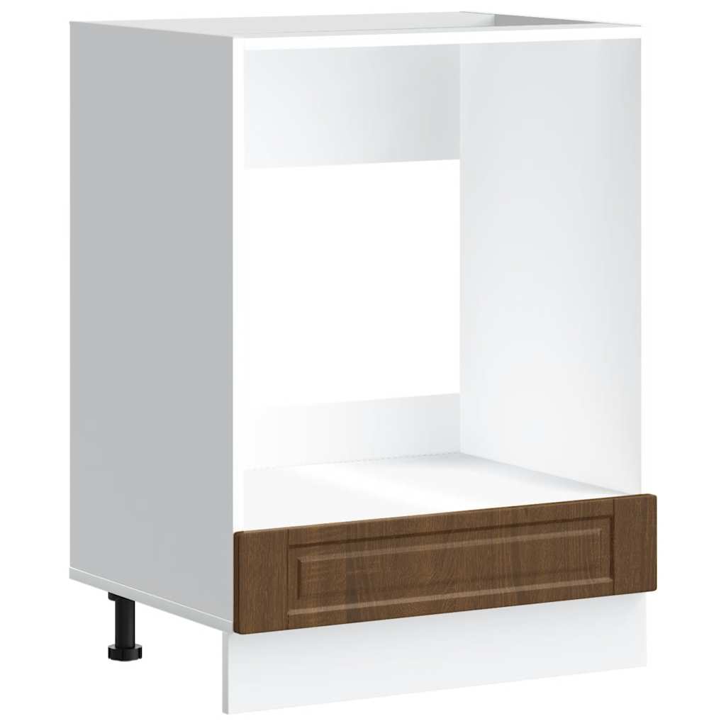 vidaXL Ντουλάπι φούρνου Porto Καφέ Δρυς Επεξεργασμένο ξύλο