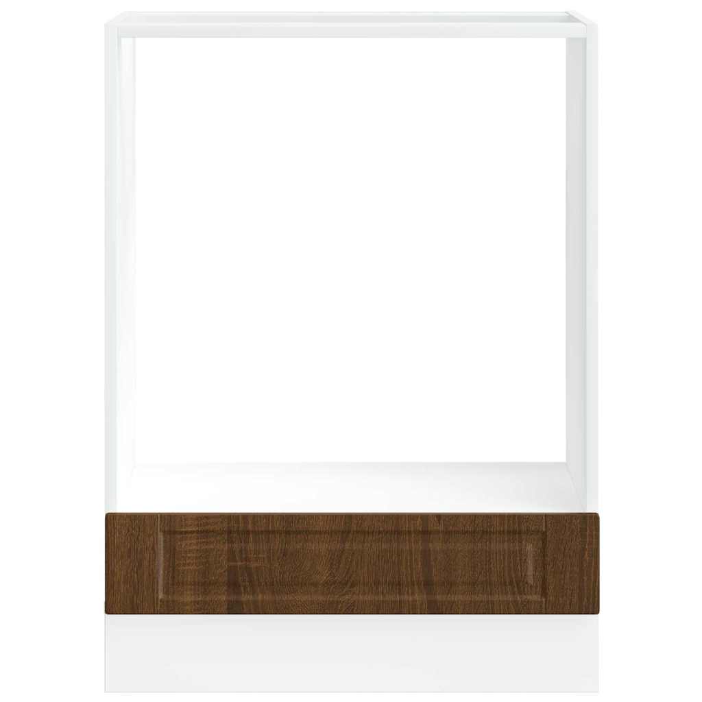 vidaXL Ντουλάπι φούρνου Porto Καφέ Δρυς Επεξεργασμένο ξύλο