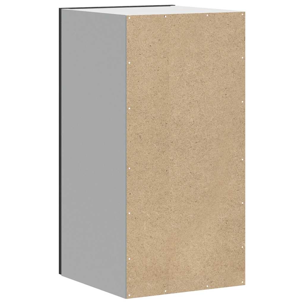 vidaXL ντουλάπι τοίχου κουζίνας "Porto" Μαύρο μηχανουργικό ξύλο