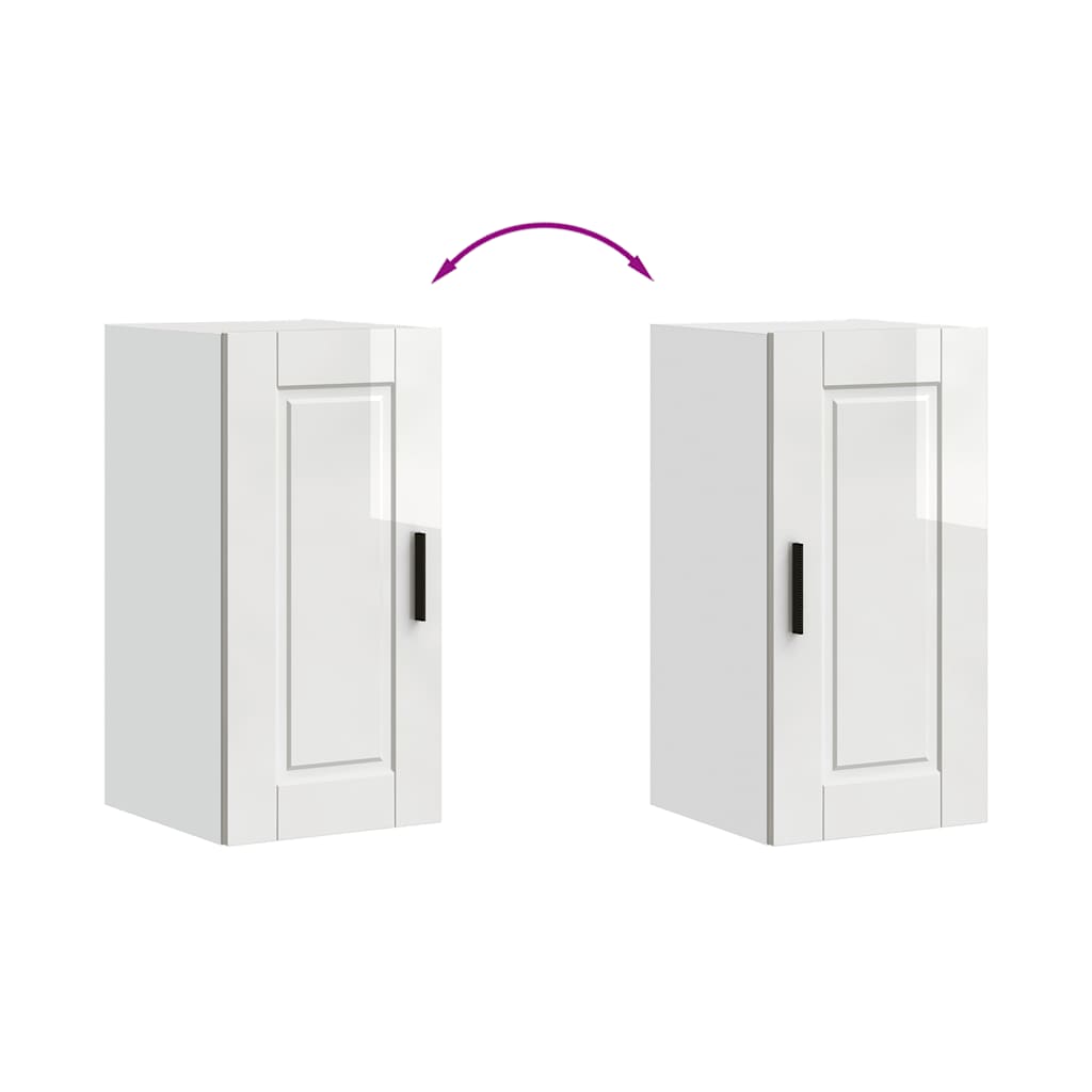 vidaXL ντουλάπι τοίχου κουζίνας "Porto" Υψηλή στιλπνότητα