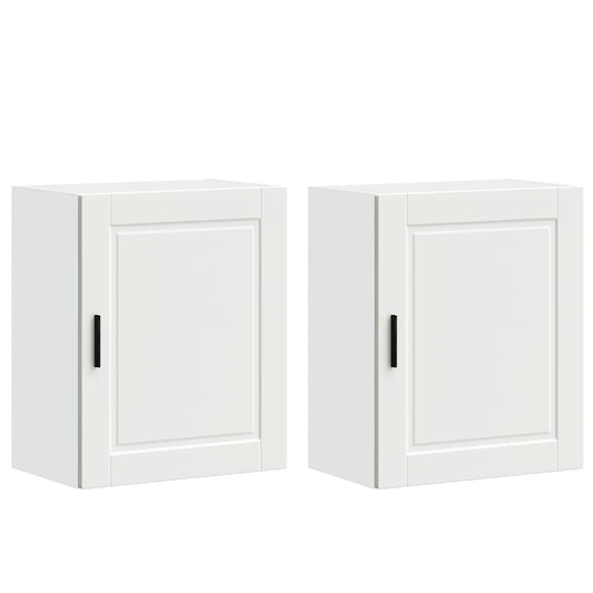 vidaXL ντουλάπια τοίχου κουζίνας 2 τεμάχια "Porto" Λευκό