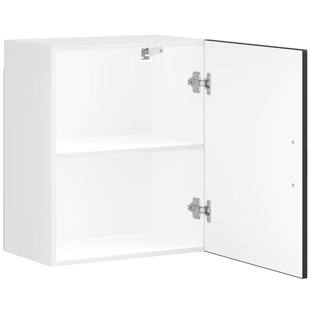 vidaXL ντουλάπι τοίχου κουζίνας "Porto" Μαύρο μηχανουργικό ξύλο