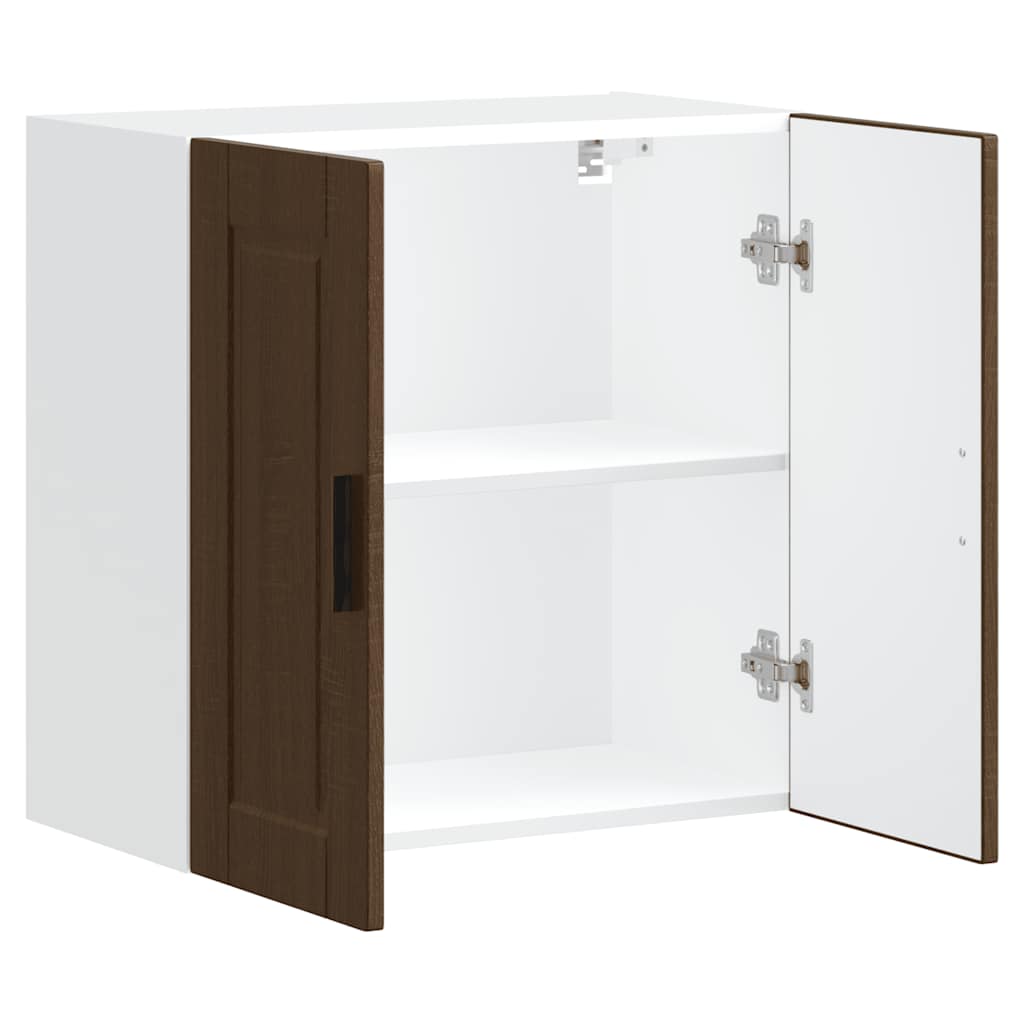 vidaXL ντουλάπι τοίχου κουζίνας "Porto" Καφέ δρυς καπλαμά Ξύλο