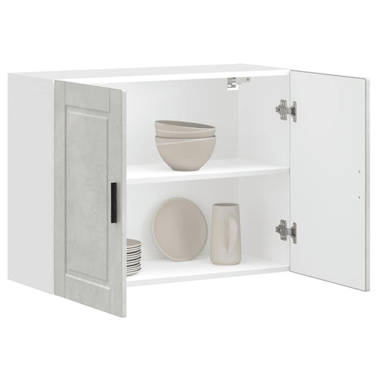 vidaXL ντουλάπι τοίχου κουζίνας "Porto" Σκυρόδεμα Γκρι