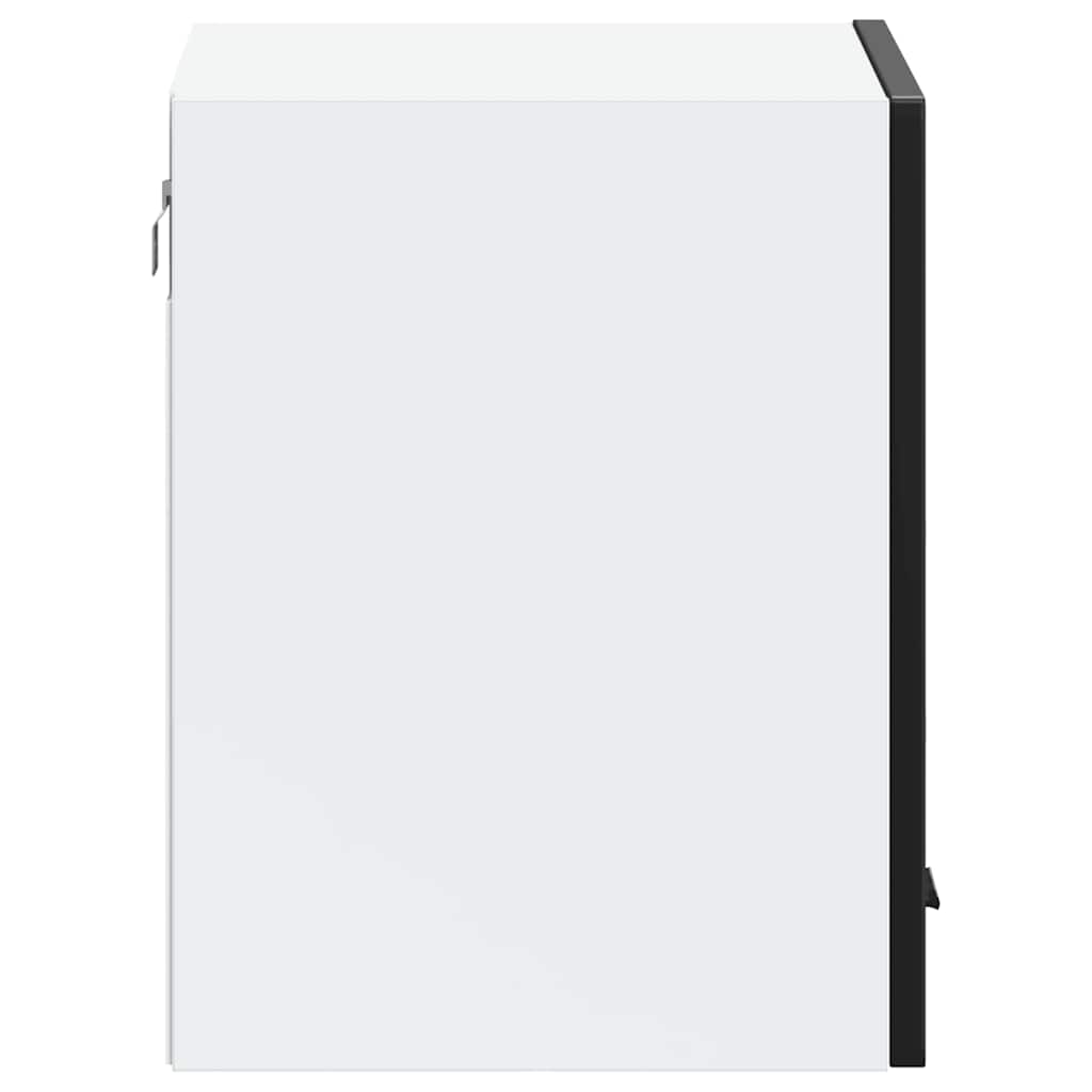 vidaXL ντουλάπι τοίχου κουζίνας "Porto" Μαύρο μηχανουργικό ξύλο