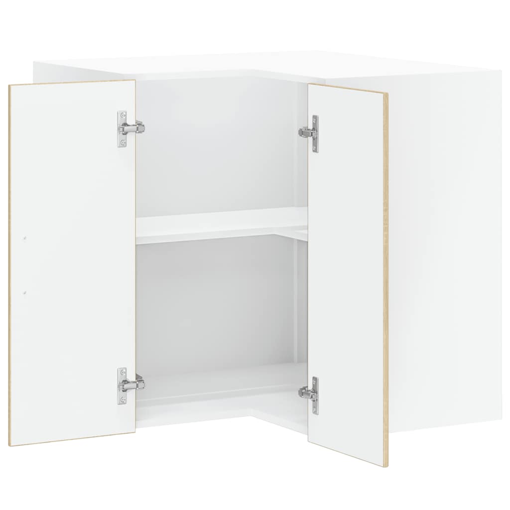 vidaXL Γωνιακό ντουλάπι τοίχου κουζίνας Porto Sonoma Δρυς Επεξ. Ξύλο