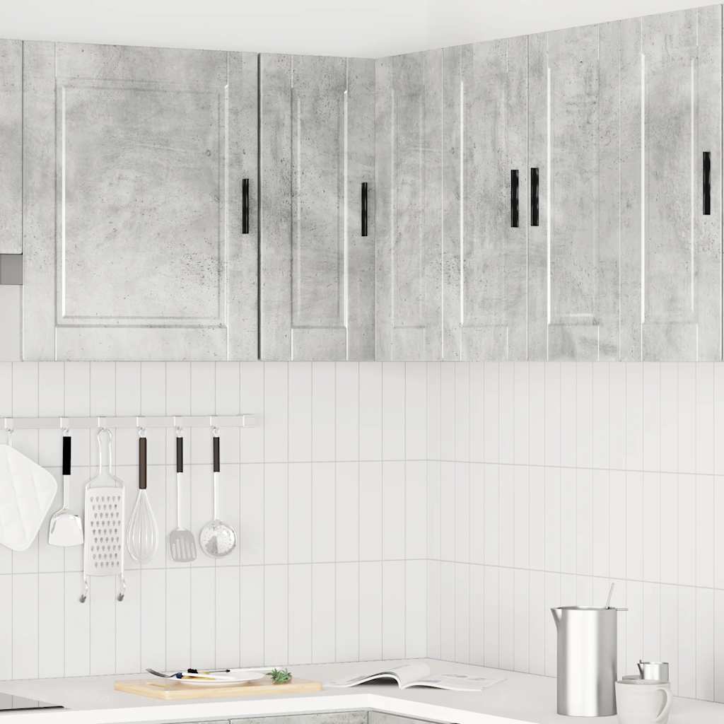 vidaXL Γωνιακό ντουλάπι τοίχου κουζίνας Porto Γκρι Σκυροδέματος