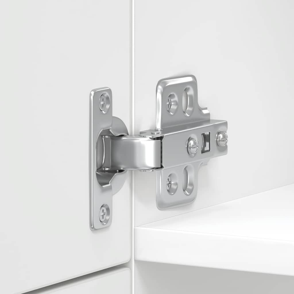 vidaXL Ντουλάπι κουζίνας Porto Γυαλ. Λευκό Επεξεργασμένο Ξύλο