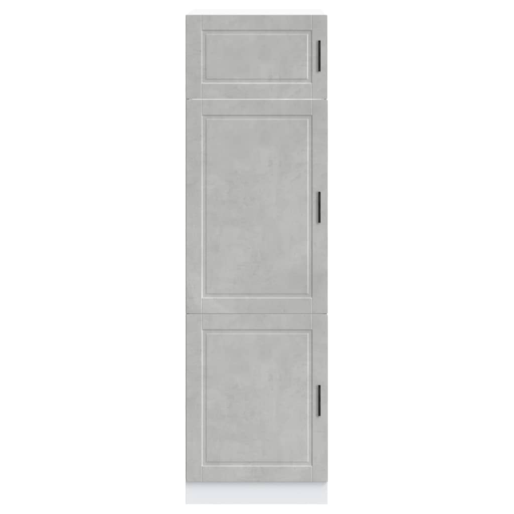 vidaXL Ντουλάπι κουζίνας Porto Γκρι Σκυροδέματος Επεξεργασμένο Ξύλο