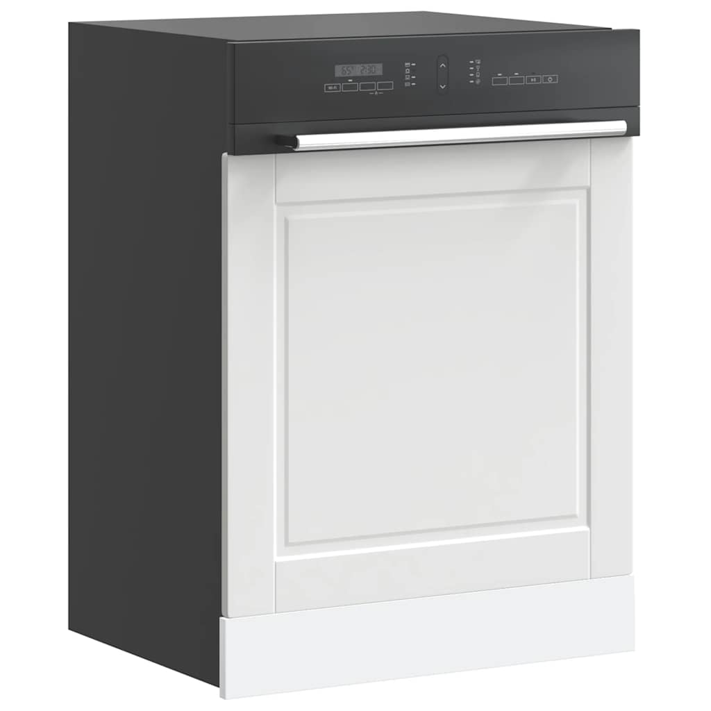 vidaXL Πίνακας πλυντηρίου πιάτων Porto Λευκό 60x1,5x67 εκ. Επεξ. Ξύλο