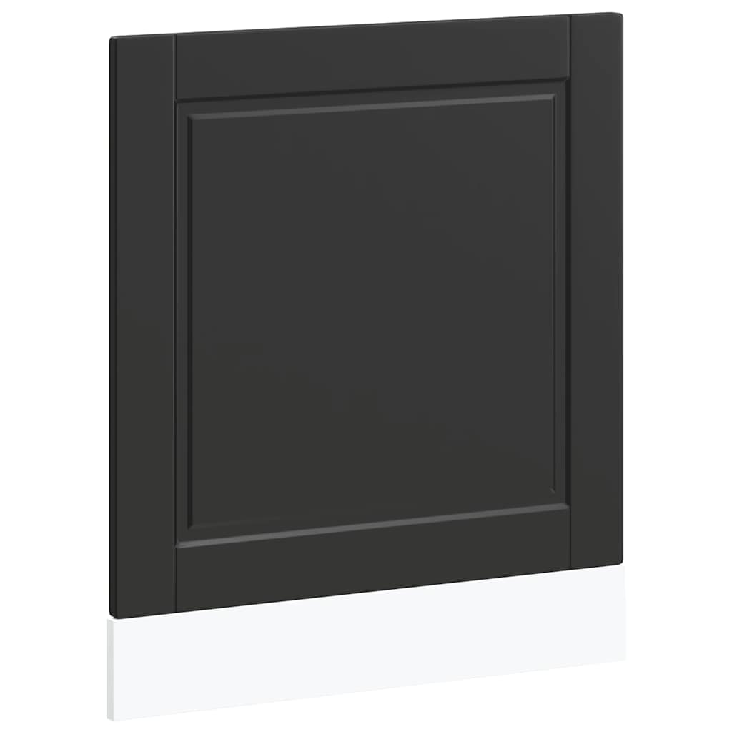 vidaXL Πίνακας πλυντηρίου πιάτων Porto Μαύρο 60x1,5x67 εκ. Επεξ. Ξύλο