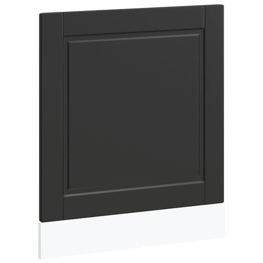 vidaXL Πίνακας πλυντηρίου πιάτων Porto Μαύρο 60x1,5x67 εκ. Επεξ. Ξύλο