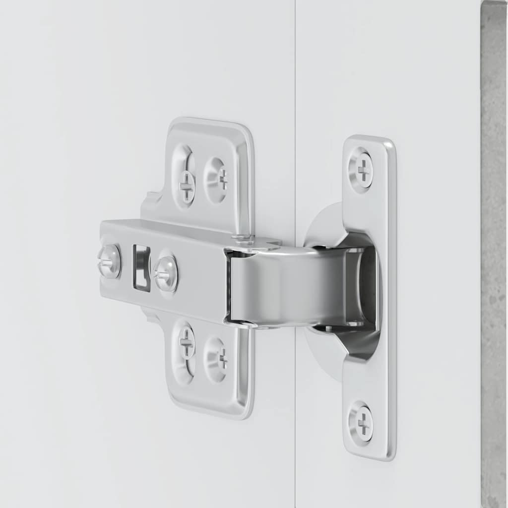 vidaXL Ντουλάπι τοίχου κουζίνας με γυάλινη πόρτα Porto Μπετόν Γκρι