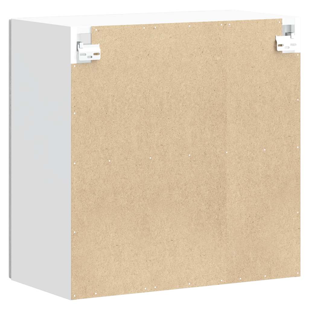 vidaXL Ντουλάπι τοίχου κουζίνας με γυάλινη πόρτα Porto Γκρι Sonoma