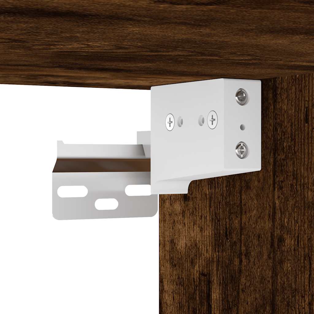 vidaXL κρεμαστό ντουλάπι Riga καπνιστή δρυς 40x29,5x60 cm