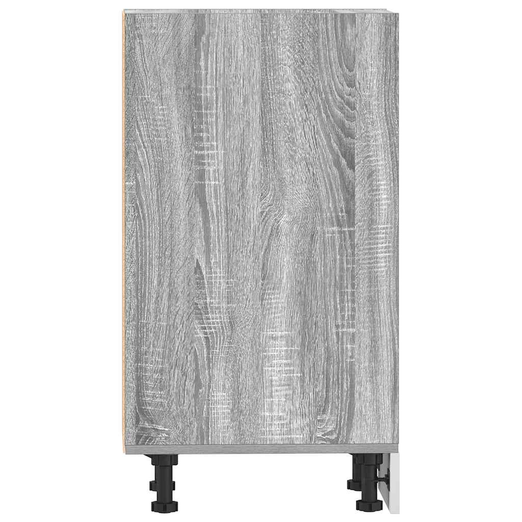 vidaXL Κάτω ντουλάπι Riga γκρι Sonoma 40x44,5x81,5 cm