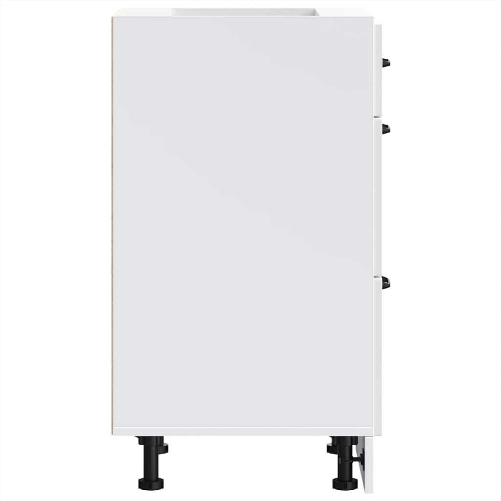 vidaXL ντουλάπι βάσης κουζίνας Lucca Λευκό Υψηλής στιλπνότητας