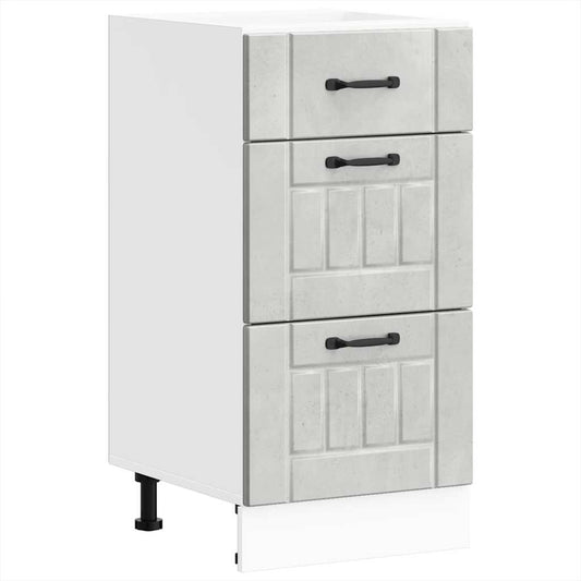 vidaXL ντουλάπι βάσης κουζίνας Lucca Μπετόν Γκρι κατασκευασμένο ξύλο