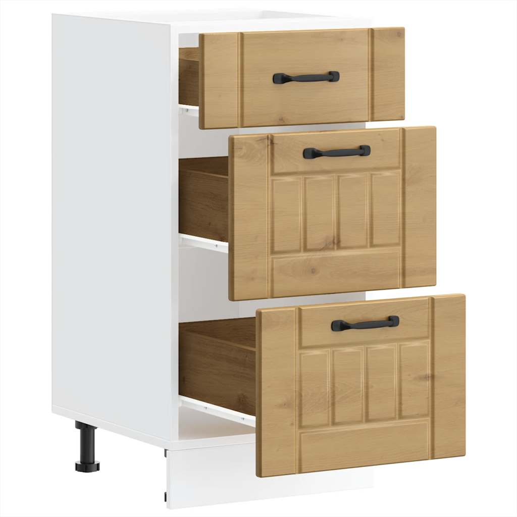 vidaXL ντουλάπι βάσης κουζίνας Lucca Δρυς τεχνίτης κατασκευασμένο ξύλο