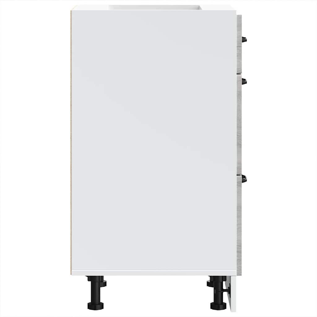 vidaXL ντουλάπι βάσης κουζίνας Kalmar Γκρι sonoma Επεξεργασμένο Ξύλο