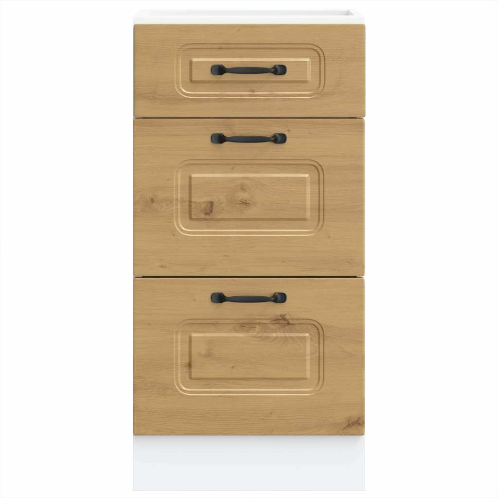 vidaXL ντουλάπι βάσης κουζίνας Kalmar Τεχνίτης Δρυς από Τεχν. Ξύλο