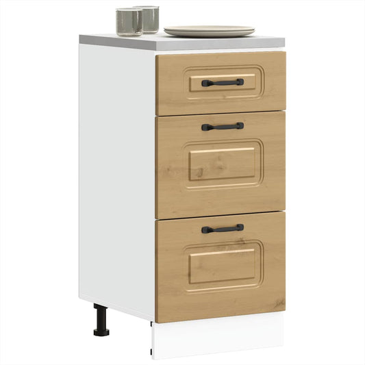 vidaXL ντουλάπι βάσης κουζίνας Kalmar Τεχνίτης Δρυς από Τεχν. Ξύλο