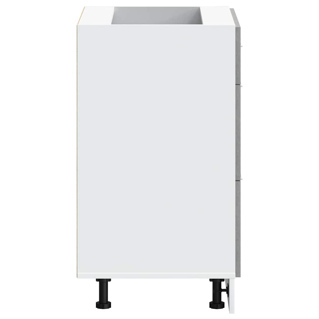 vidaXL Βάση Κουζίνας "Lyon" Γκρι από Σκυρόδεμα και Μηχανικό Ξύλο