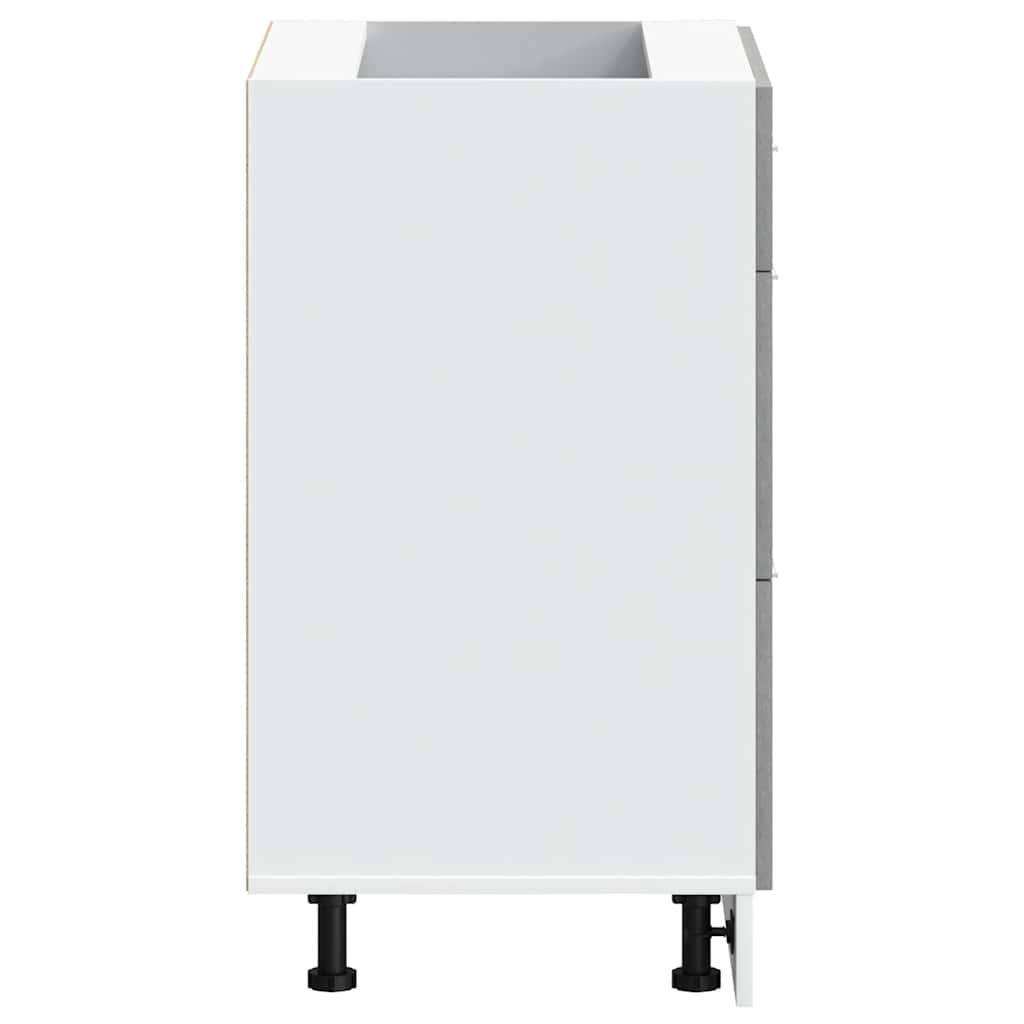 vidaXL Βάση Κουζίνας "Lyon" Γκρι από Τεχνητό Ξύλο Sonoma