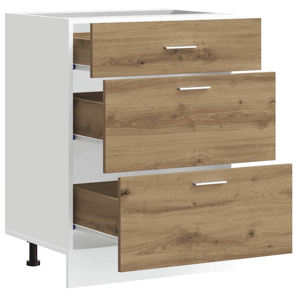 vidaXL ντουλάπι βάσης κουζίνας Lyon Δρυς τεχνίτης κατασκευασμένο ξύλο