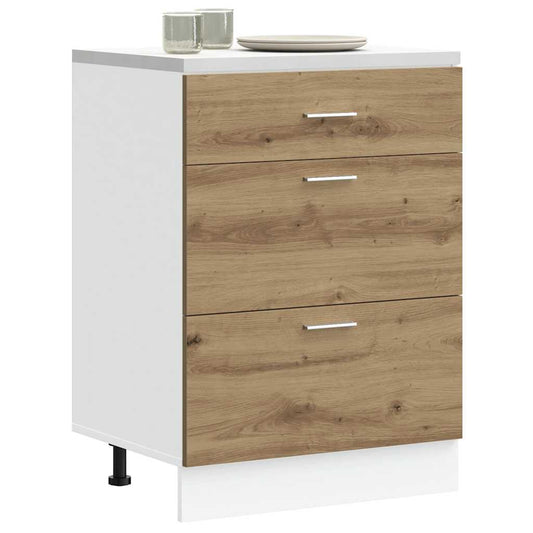 vidaXL ντουλάπι βάσης κουζίνας Lyon Δρυς τεχνίτης κατασκευασμένο ξύλο