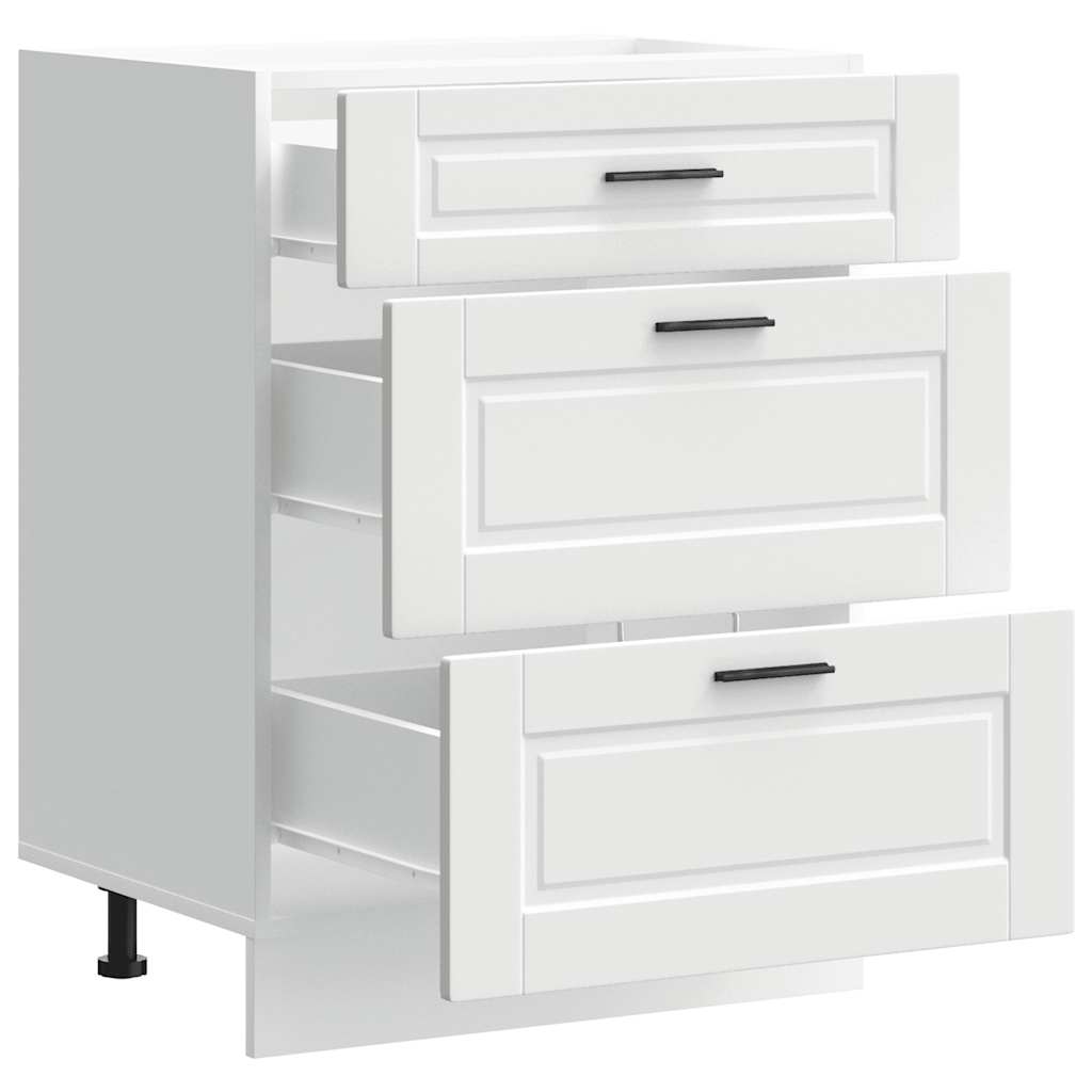 vidaXL ντουλάπι βάσης κουζίνας Porto Λευκό κατασκευασμένο ξύλο