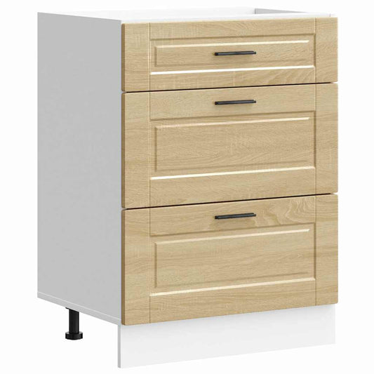 vidaXL ντουλάπι βάσης κουζίνας Porto Δρυς sonoma κατασκευασμένο ξύλο