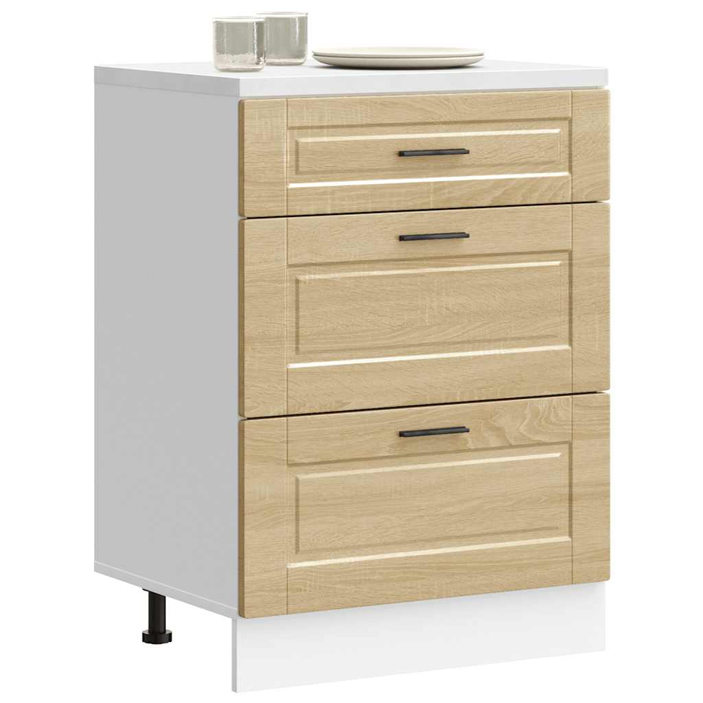 vidaXL ντουλάπι βάσης κουζίνας Porto Δρυς sonoma κατασκευασμένο ξύλο