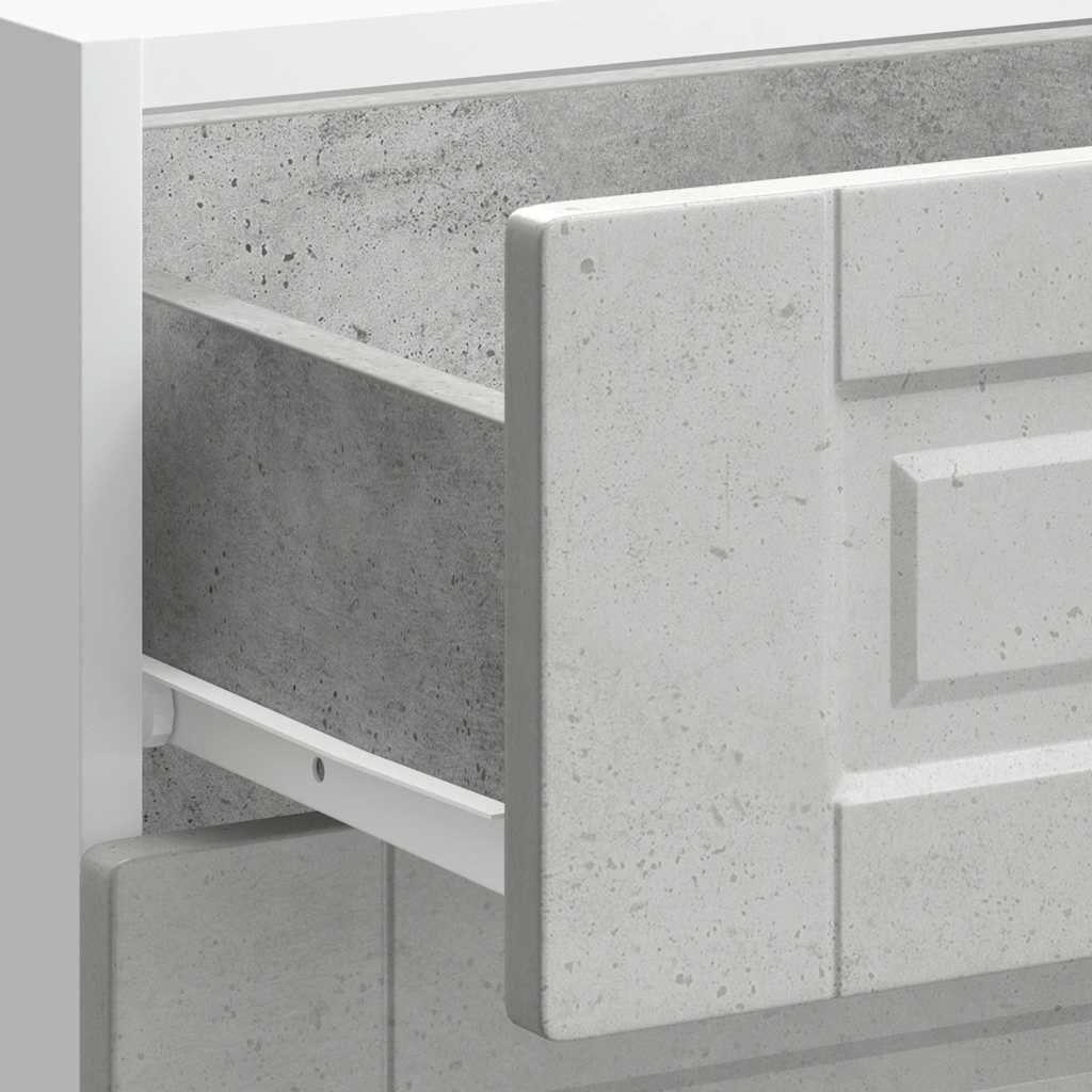 vidaXL ντουλάπι βάσης κουζίνας Porto Μπετόν Γκρι κατασκευασμένο ξύλο