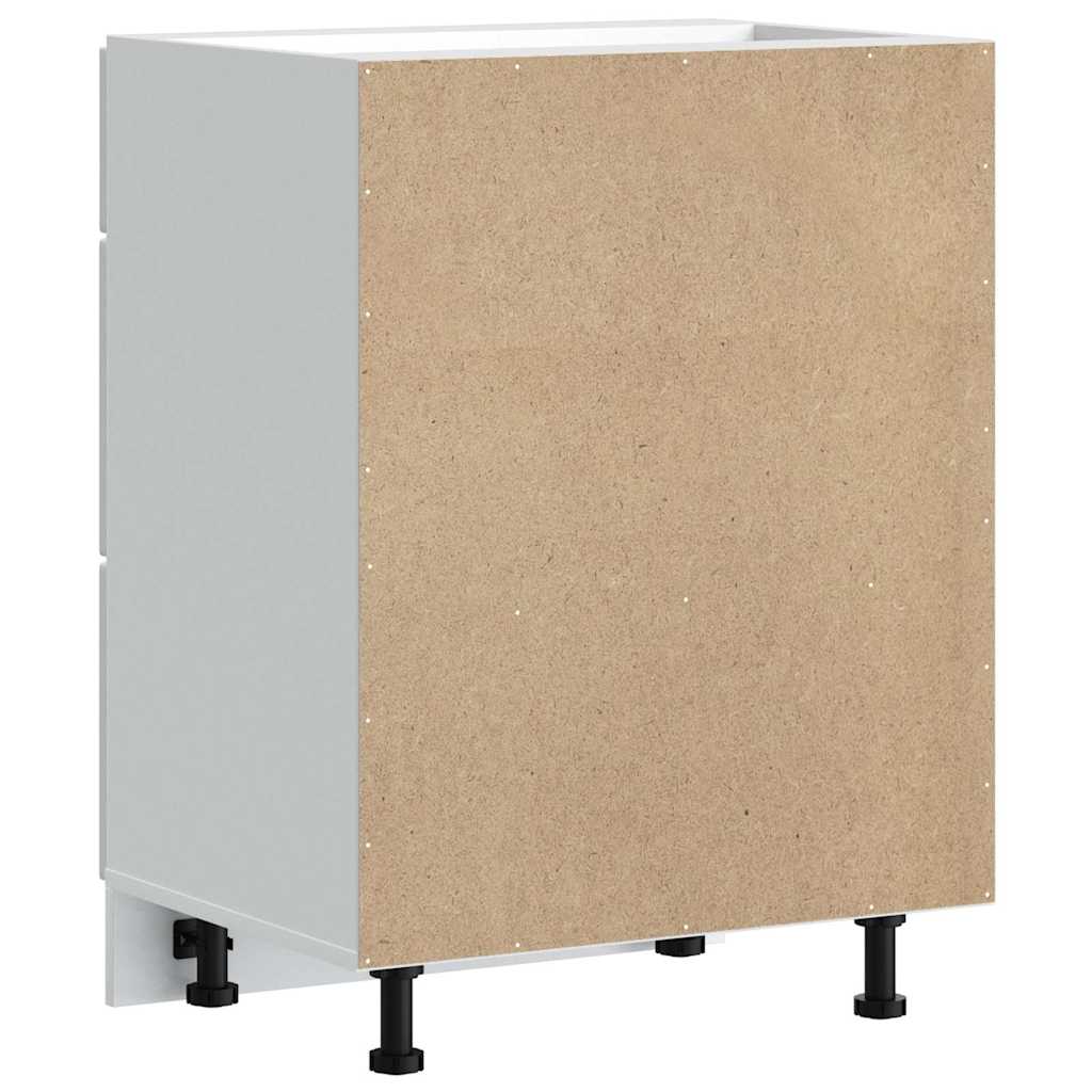 vidaXL ντουλάπι βάσης κουζίνας Lucca Λευκό κατασκευασμένο ξύλο