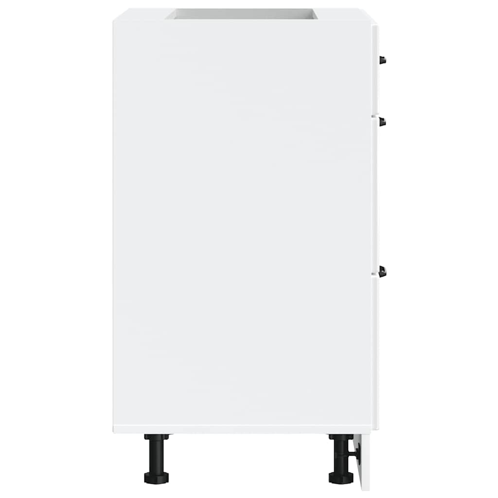 vidaXL ντουλάπι βάσης κουζίνας Lucca Λευκό Υψηλής στιλπνότητας