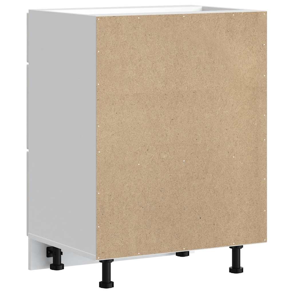 vidaXL ντουλάπι βάσης κουζίνας Lucca Λευκό Υψηλής στιλπνότητας