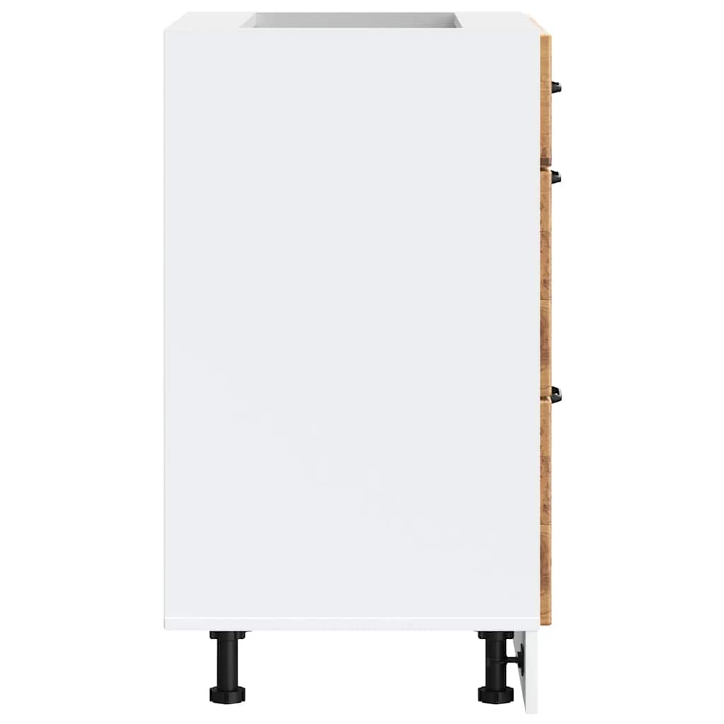 vidaXL ντουλάπι βάσης κουζίνας Lucca Παλαιό ξύλο κατασκευασμένο ξύλο