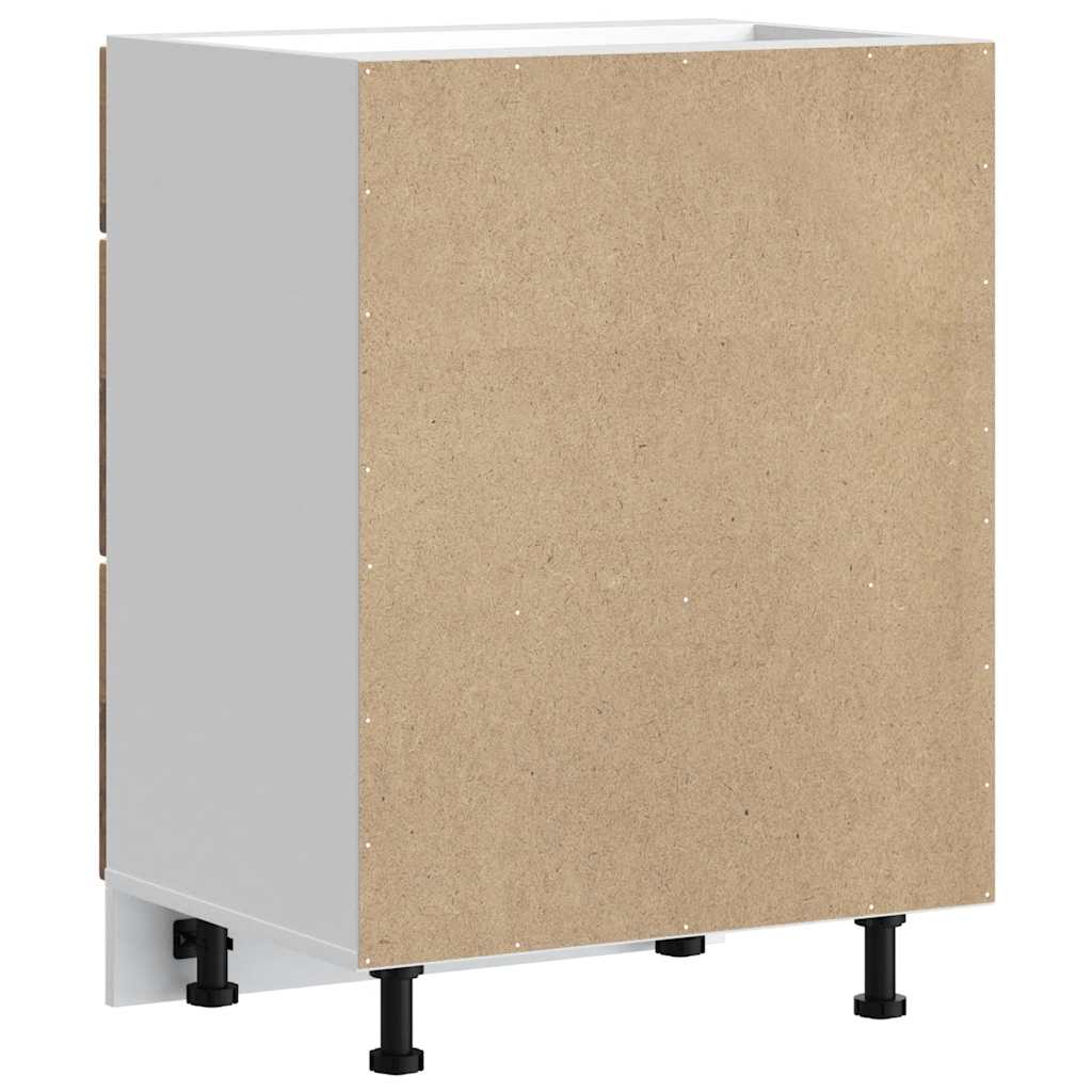 vidaXL ντουλάπι βάσης κουζίνας Lucca Παλαιό ξύλο κατασκευασμένο ξύλο