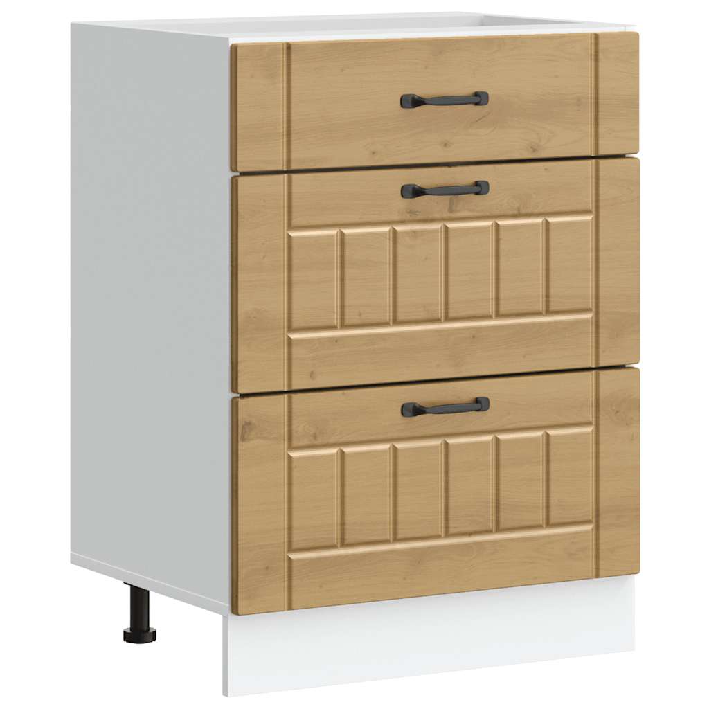 vidaXL ντουλάπι βάσης κουζίνας Lucca Δρυς τεχνίτης κατασκευασμένο ξύλο