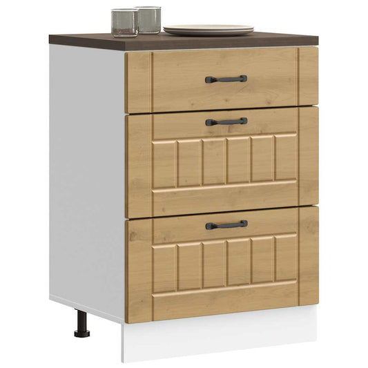 vidaXL ντουλάπι βάσης κουζίνας Lucca Δρυς τεχνίτης κατασκευασμένο ξύλο