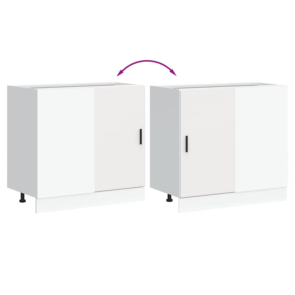 vidaXL Ντουλάπι βάσης νεροχύτη Lyon Λευκό από Επεξεργασμένο Ξύλο