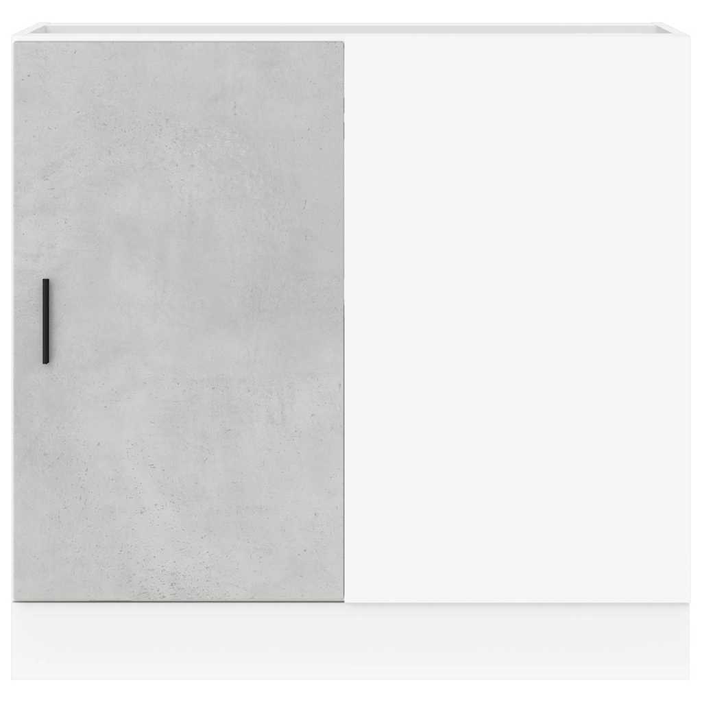 vidaXL Ντουλάπι βάσης νεροχύτη Lyon Γκρι Σκυροδέματος