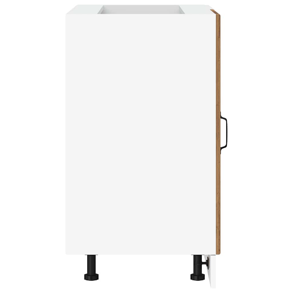 vidaXL Ντουλάπι βάσης νεροχύτη Lyon Όψη Παλαιού Ξύλου