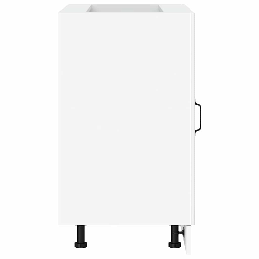 vidaXL ντουλάπι βάσης κουζίνας Porto Λευκό κατασκευασμένο ξύλο