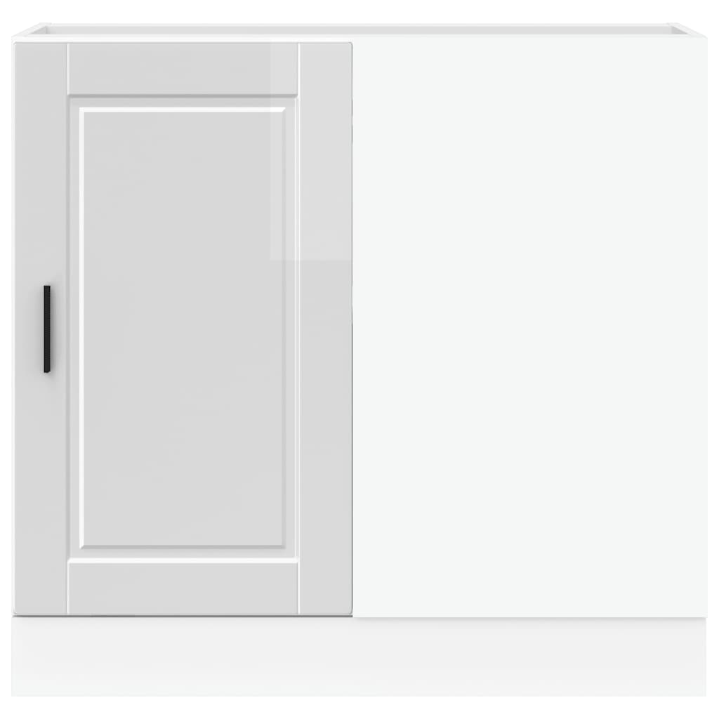vidaXL ντουλάπι βάσης κουζίνας Porto Λευκό Υψηλής στιλπνότητας