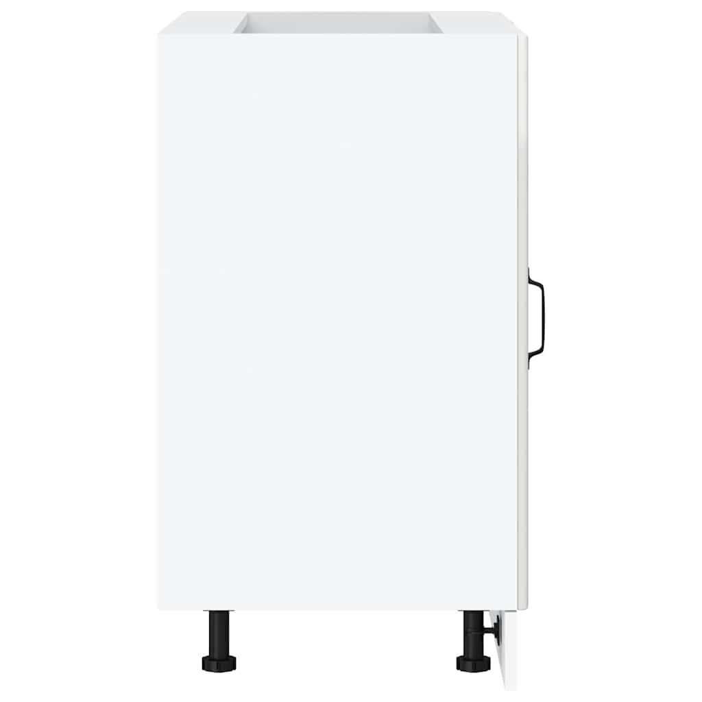 vidaXL ντουλάπι βάσης κουζίνας Porto Λευκό Υψηλής στιλπνότητας