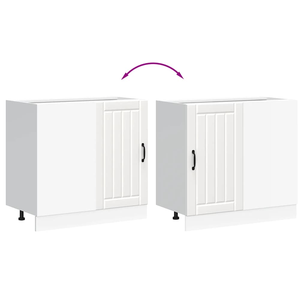 vidaXL Ντουλάπι βάσης νεροχύτη "Lucca" Λευκό κατασκευασμένο ξύλο